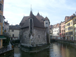 Palace on the island in Annecy, France
