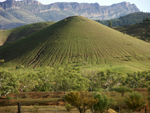 Conical mountain in Flinders Ranges
