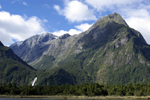 View across Milford Sound from the launch