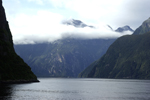 View along Milford Sound from Milford Monarch