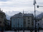 The mountains dominate Aosta